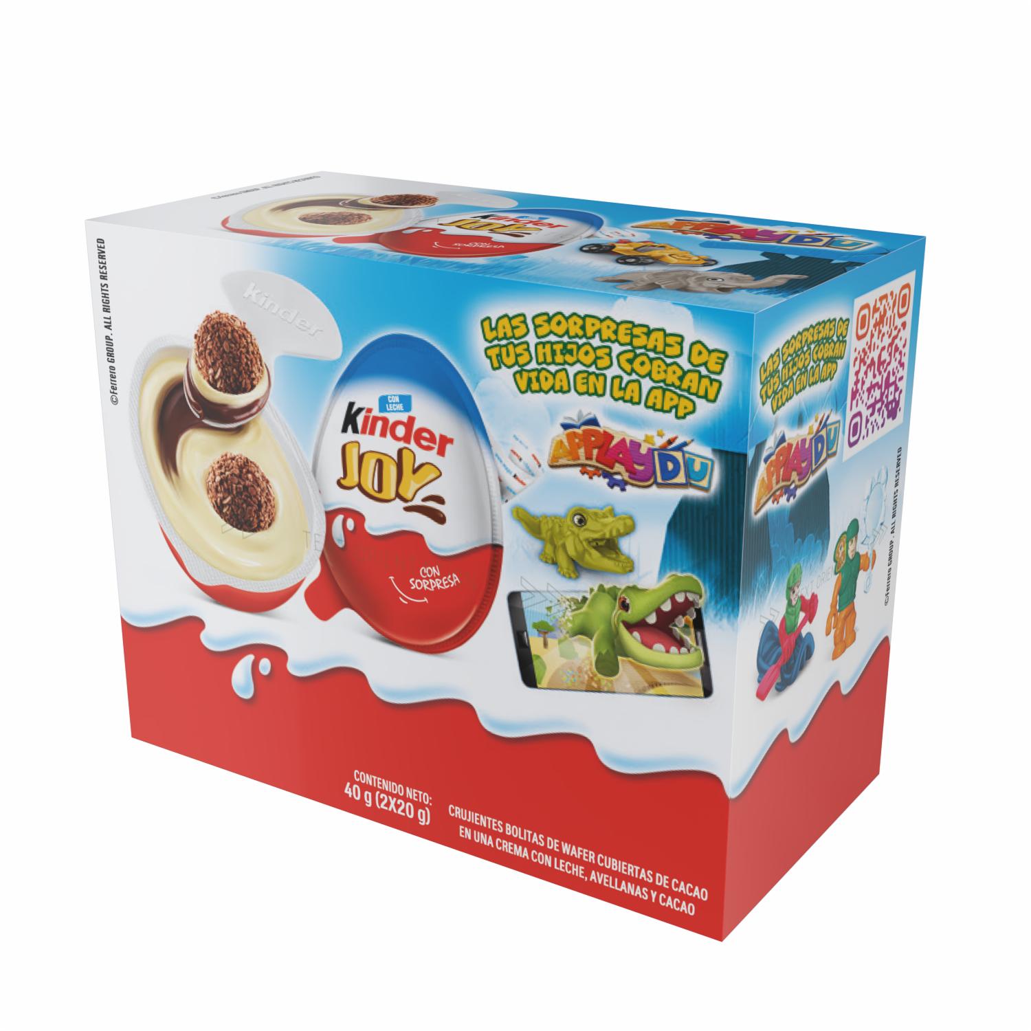 Huevo Sorpresa Azul De Leche Y Avellanas Con Bolitas Waffer KINDER JOY 2 X 20 G - Image 5