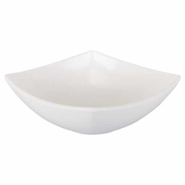 Bolw Cuadrado Mediano Blanco Semi-Hondo VAJILLAS SABANA