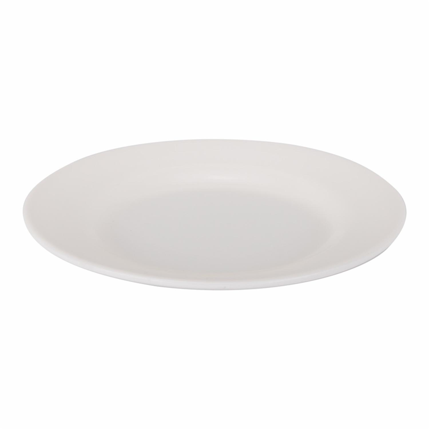 Plato Circular Plano Mini Blanco VAJILLAS SABANA 15 X 15 Cm