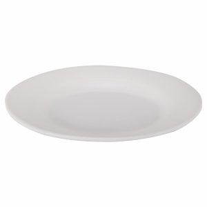 Plato Circular Plano Pequeño Blanco VAJILLAS SABANA 20 X 20 Cm