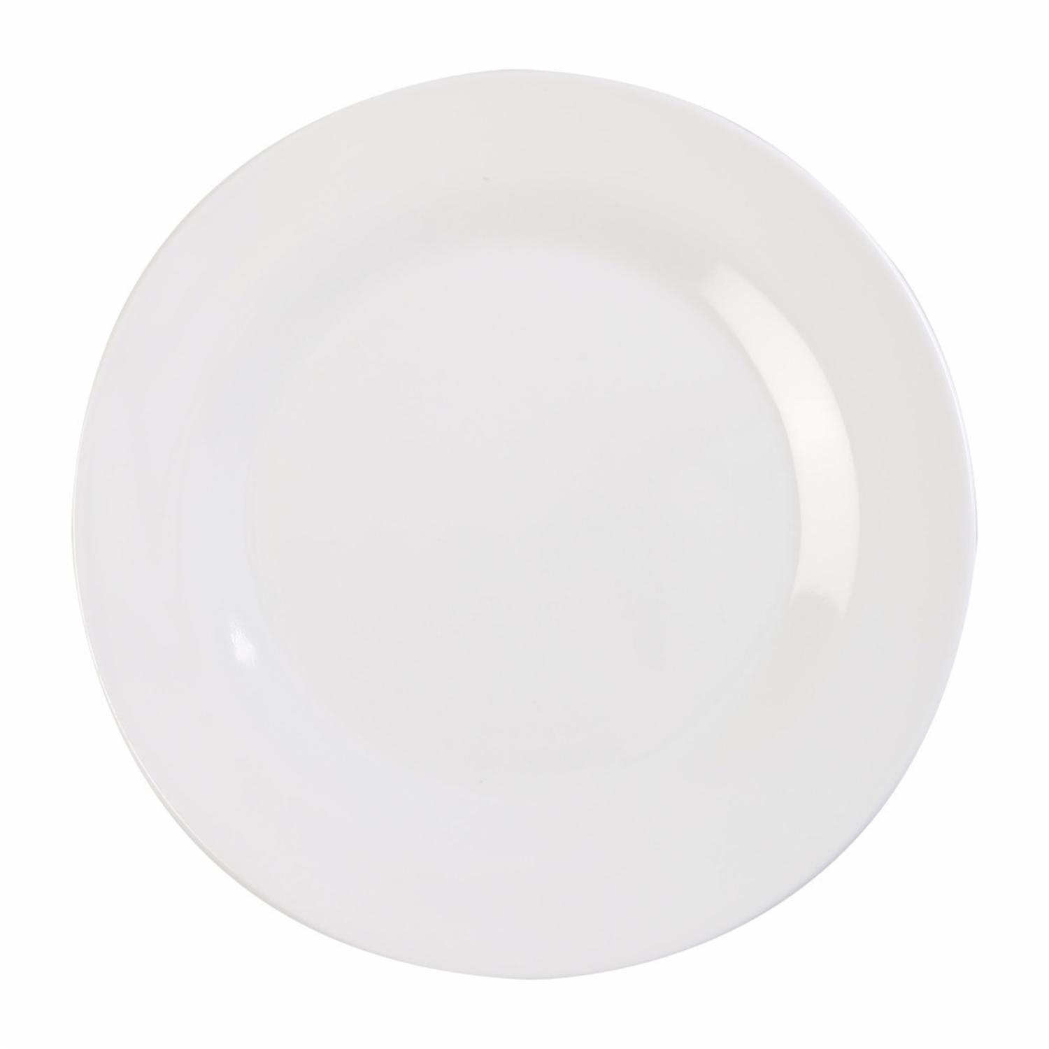 Plato Circular Plano Grande Blanco VAJILLAS SABANA 25 X 25 Cm