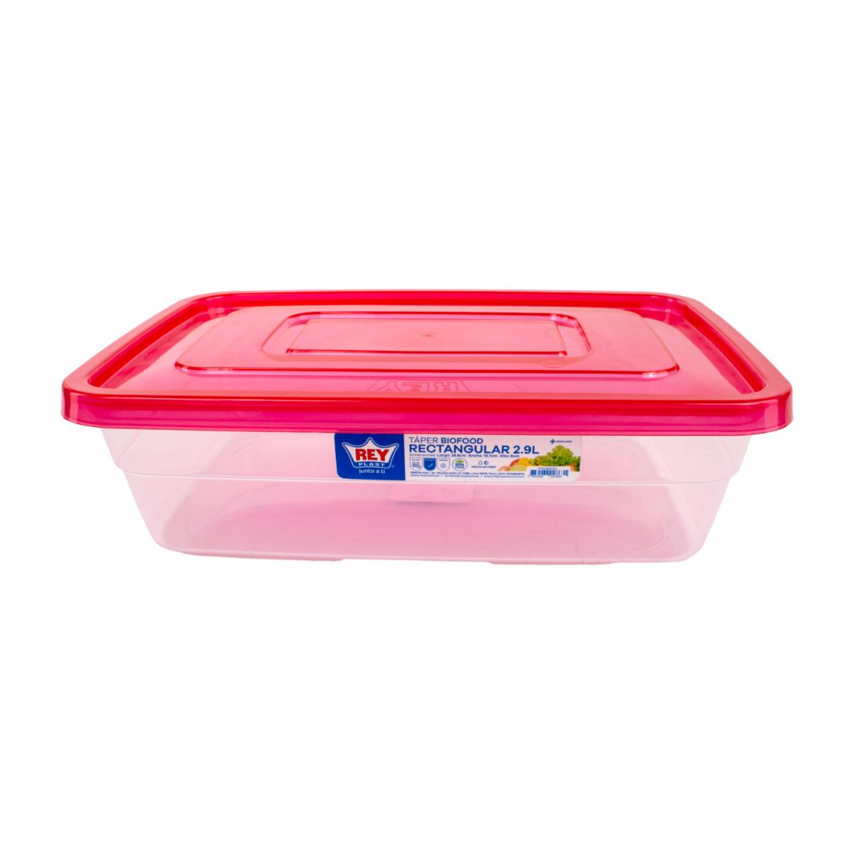 Repostero Taper Biofood Rectangular REY 2,9 Litros