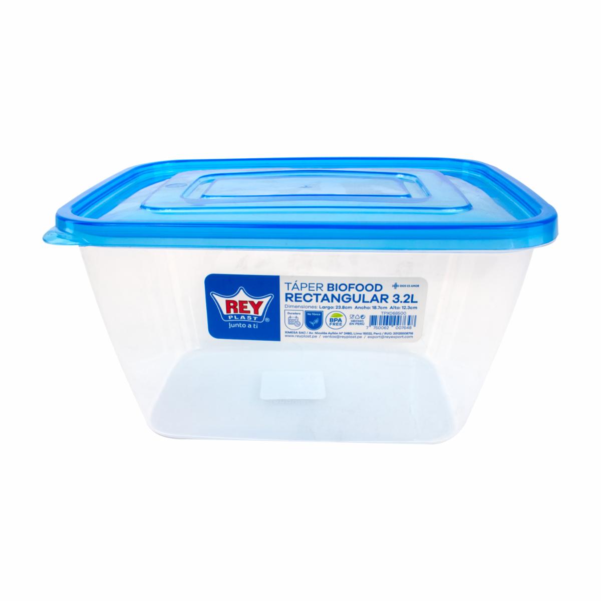 Repostero Taper Biofood Rectangular REY 3,2 Litros