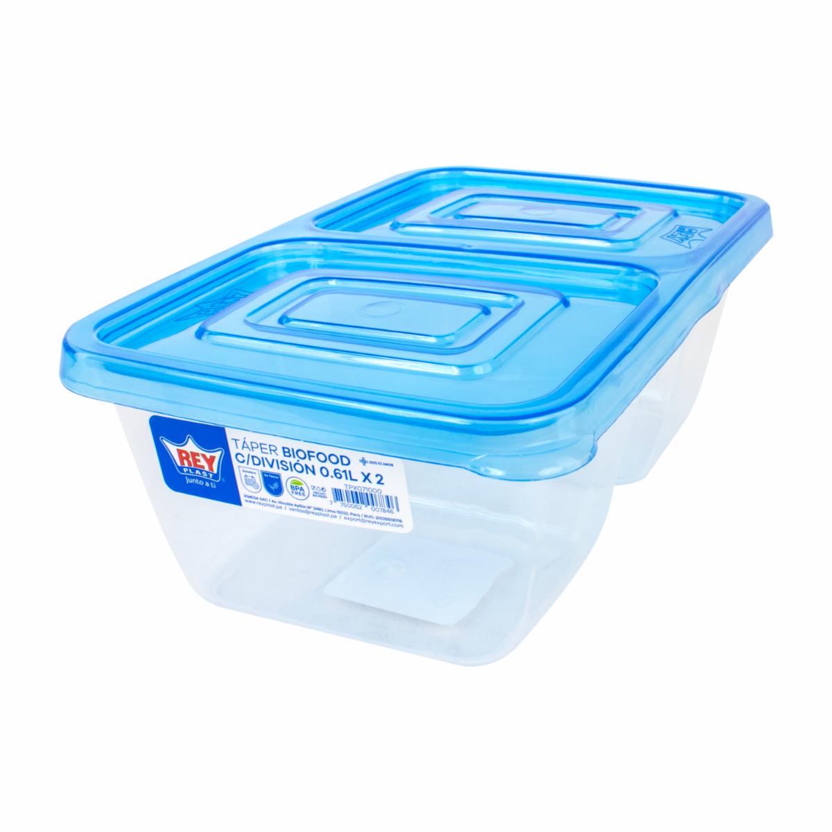 Repostero Taper Biofood Con Division REY 0,61 Litros x 2