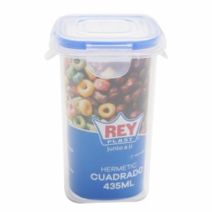 Repostero Hermético Cuadrado Verde REY PLAST 435 Ml
