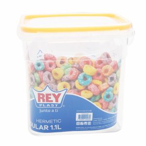 Envase Hermético Rectangular REY PLAST 1.1 Litros