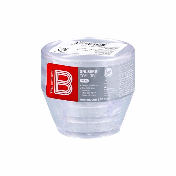 Set Salseras Diseño Taylor Clear BASA
