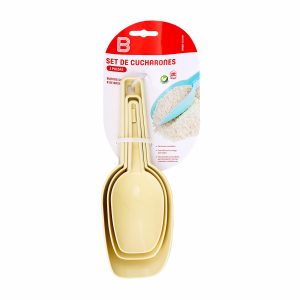 Set De Cucharones Recogedores Beige BASA