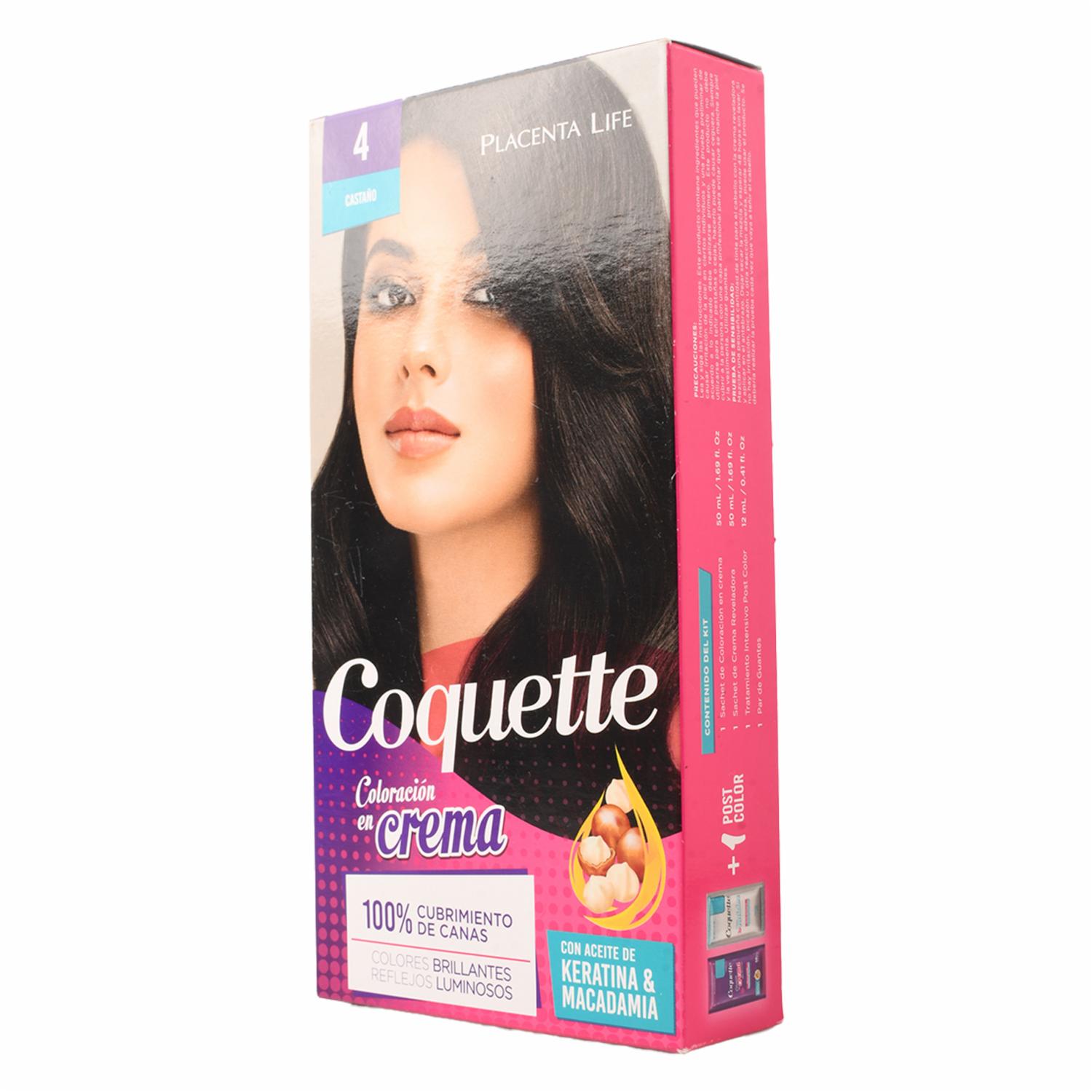 Tinte De Cabello Tono 4 Castano COQUETTE 50 G - Image 4