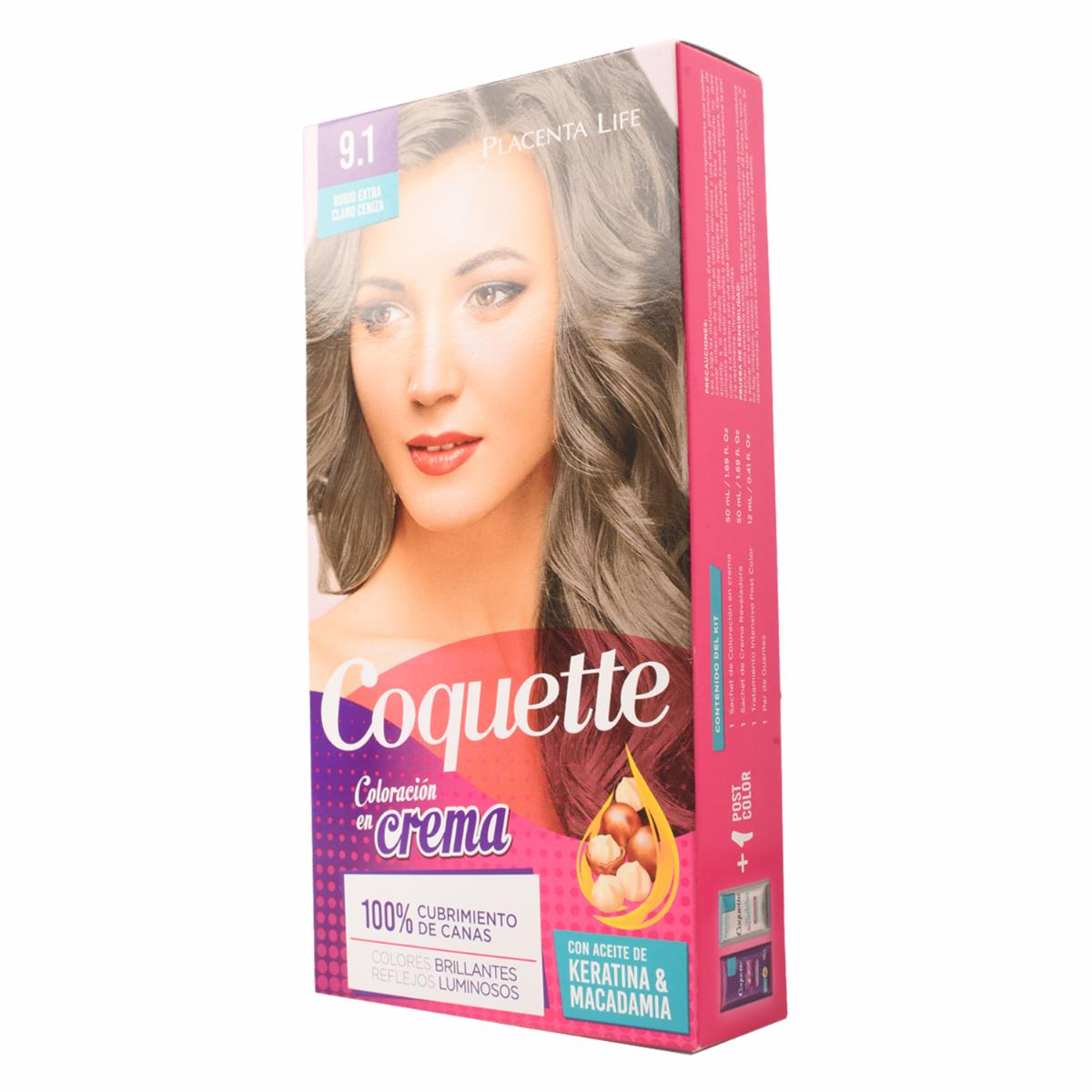 Tinte De Cabello Tono 9.1 Rubio Extra Claro Cen COQUETTE 50 G - Image 4