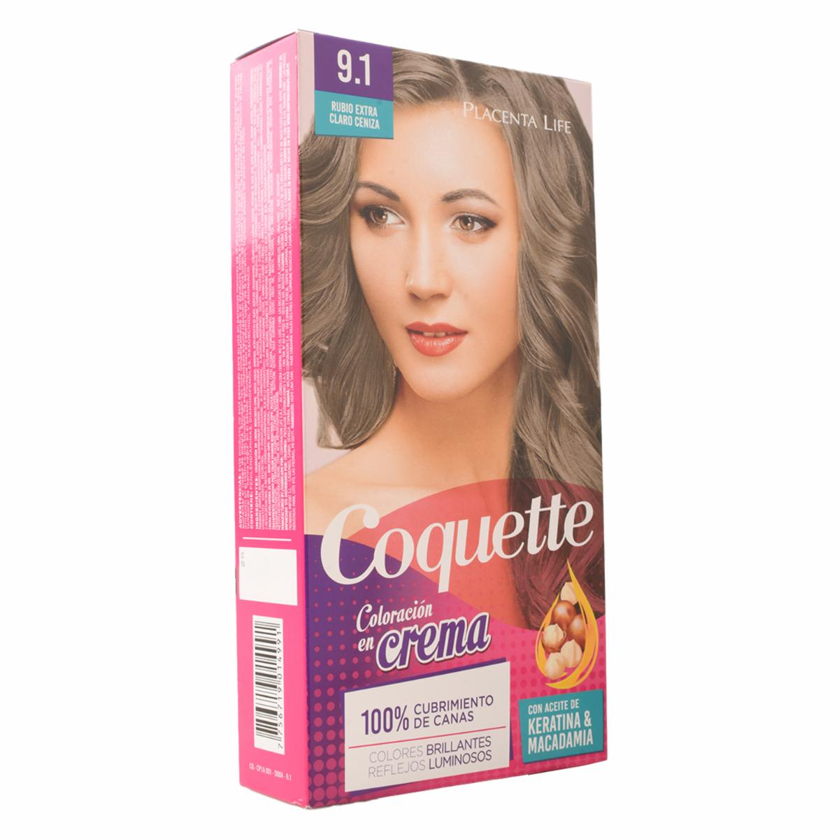 Tinte De Cabello Tono 9.1 Rubio Extra Claro Cen COQUETTE 50 G - Image 5