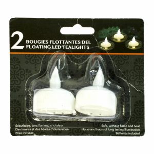 Set De Velas Led Flotantes LPS 2 Piezas