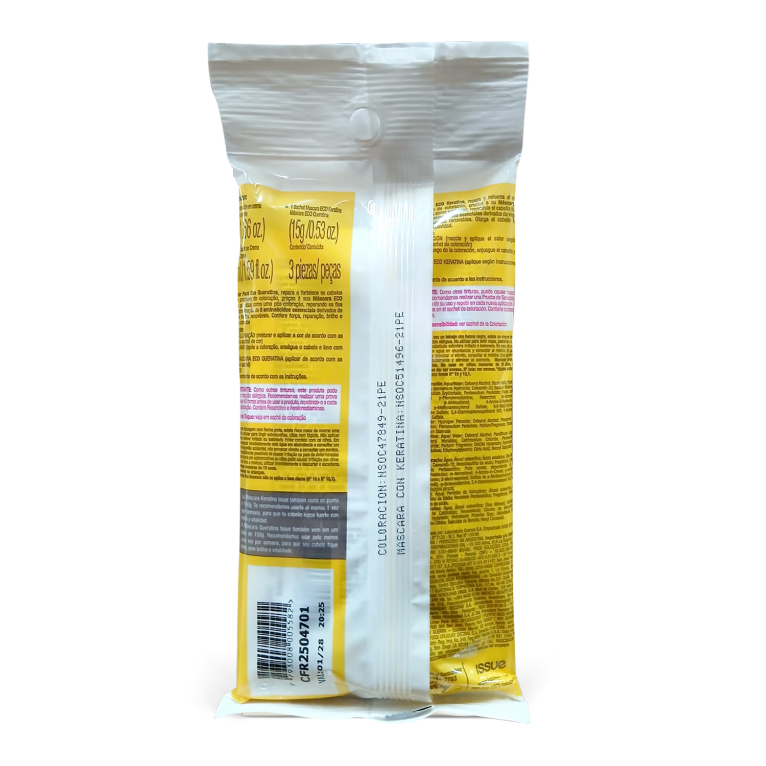 Tinte De Cabello Eco Keratina N° 1A Negro Azulado ISSUE 1 Kit - Image 2