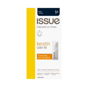 Tinte De Cabello Keratin Color N° 1A Negro Azulado ISSUE 1 Kit