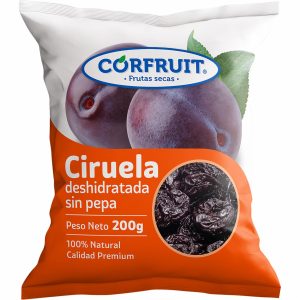 Ciruelas Deshidratada Sin Pepa 100% Natural CORFRUIT 200 G