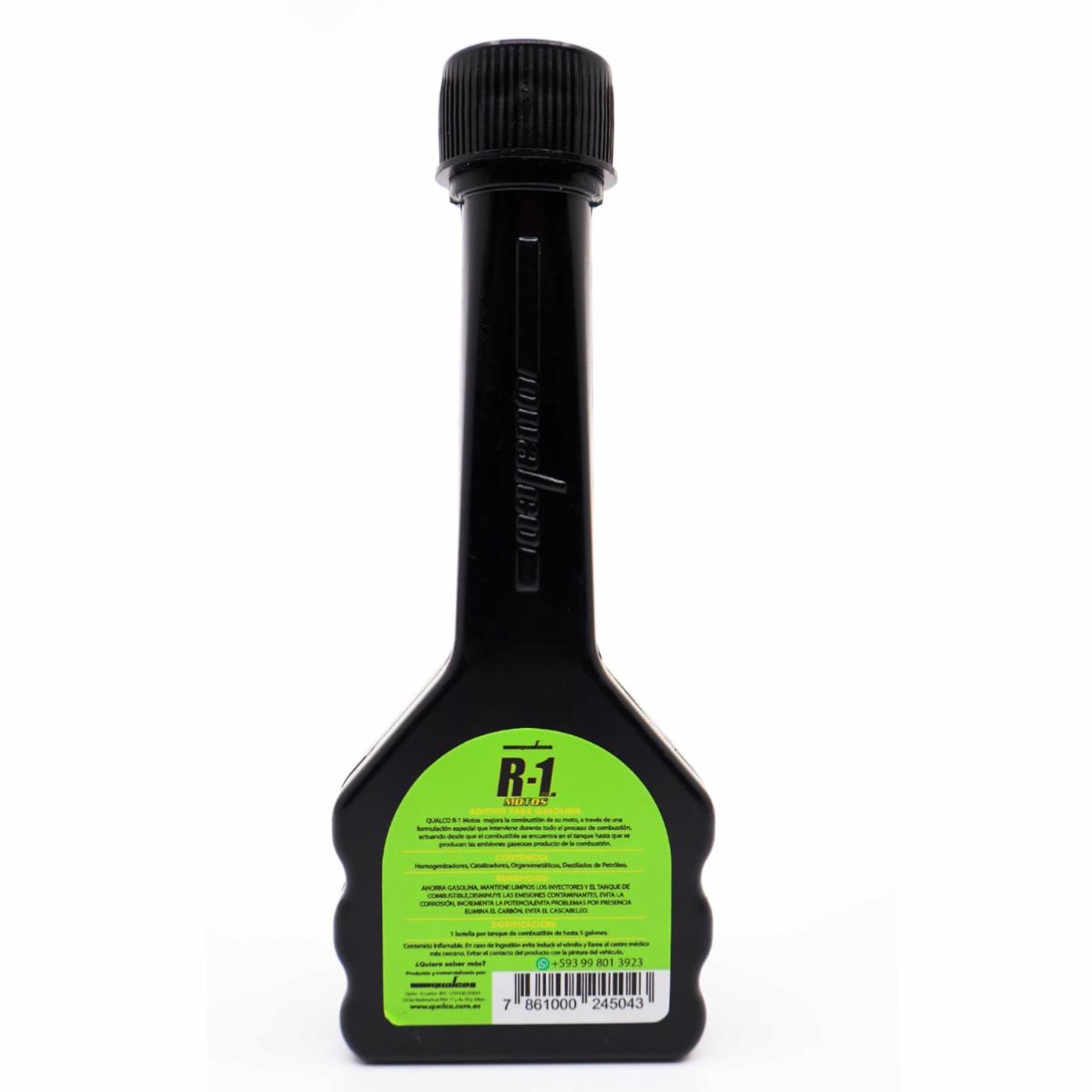 Aditivo Para Gasolina R-1 Exclusivo Para Motos QUALCO 40 Ml - Image 2