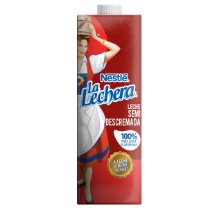 Leche Semidescremada Larga Vida LA LECHERA 1000 Ml