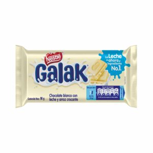 Barra De Chocolate Blanco Con Leche Y Arroz Crocante GALAK