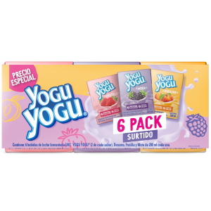 Yogurt Bebible Surtida YOGU YOGU Pack 6 X 200 Ml
