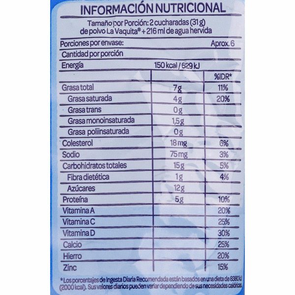 Leche En Polvo Entera LA VAQUITA - Image 2