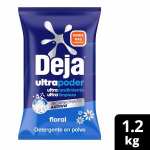 Detergente En Polvo Lavado Perfecto Floral + Bicarbonato DEJA 1.2 Kg