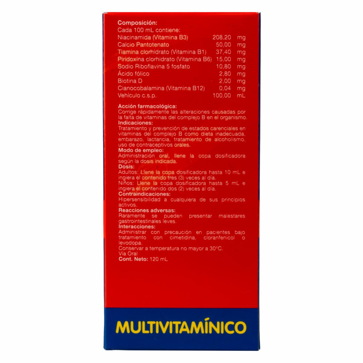 Jarabe Multivitamínico COMPLEJO B 120 Ml - Image 3