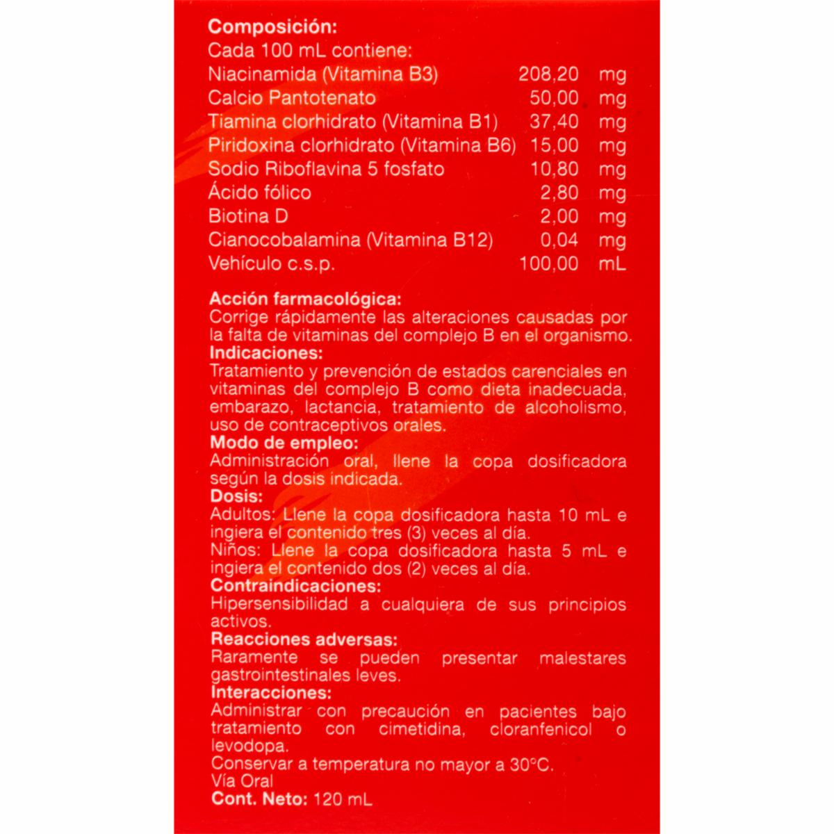 Jarabe Multivitamínico COMPLEJO B 120 Ml - Image 4