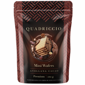 Galleta Wafer Avellana Y Cacao QUADRICCIO 120 G