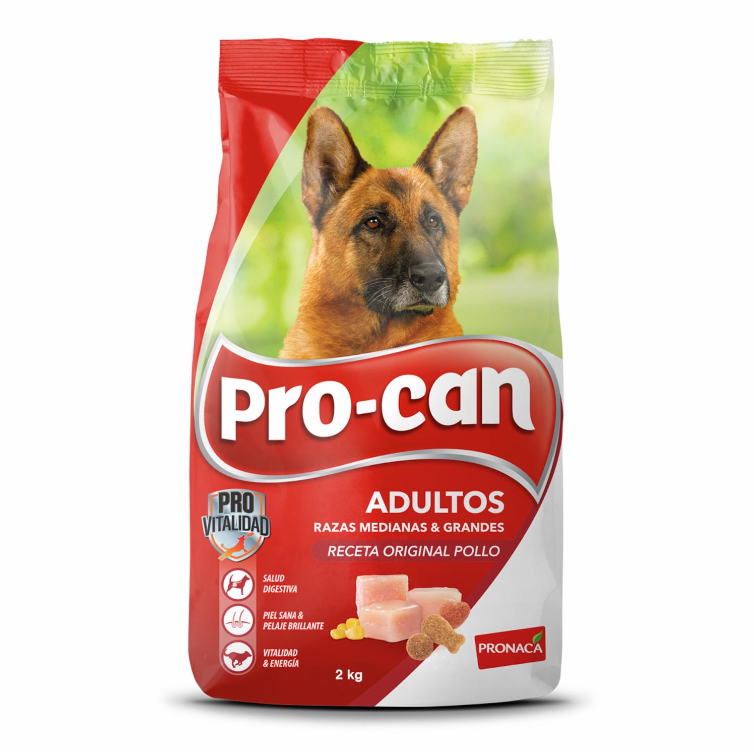 Alimento Para Perros Adultos Razas Medianas Y Grandes Original PRO-CAN 2 Kg