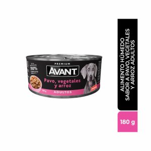 Alimento Húmedo Para Perros Adultos Sabor Pavo Vegetales Y Quinua AVANT 180 G
