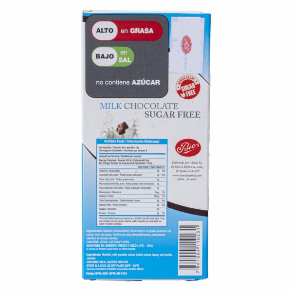 Chocolate Sin Azúcar BIOS 50  G - Image 3