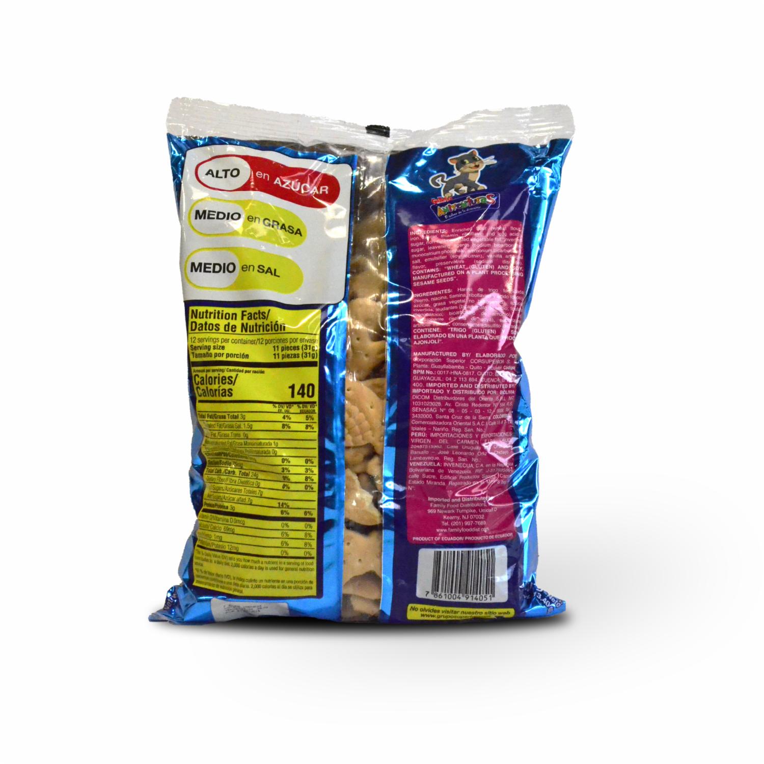 Galleta De Dulce Sabor A Vainilla Figuras Animalitos ANIAVENTURAS 380 G - Image 3