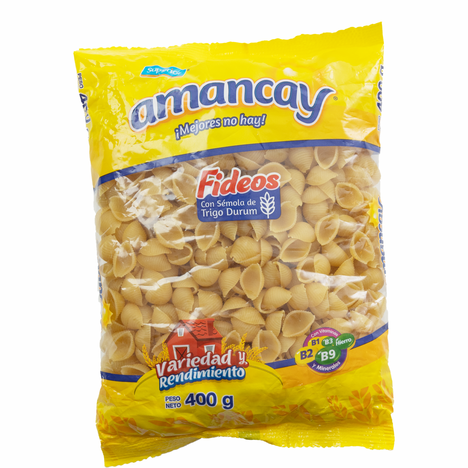Fideos Caracol AMANCAY 400 G - Image 2