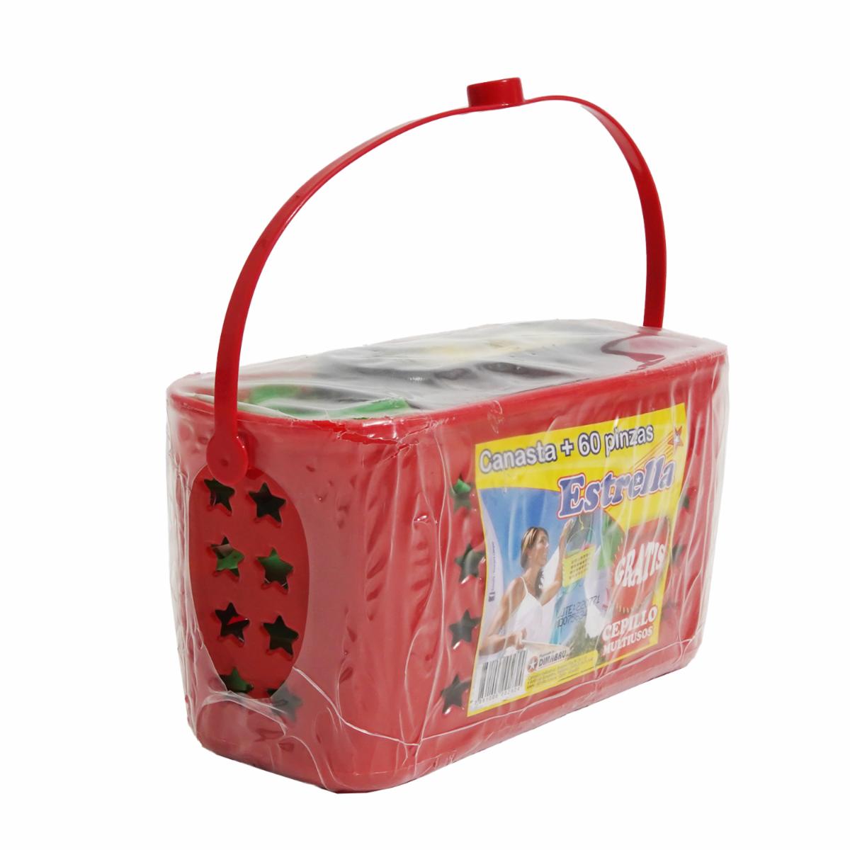 Canasta De Pinzas Más Cepillos ESTRELLA Unidad - Image 3