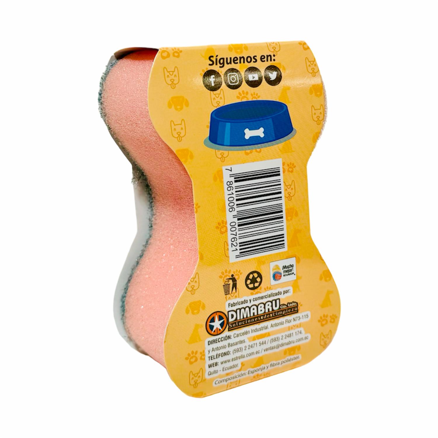 Esponja Para Mascotas Doble Fibra ESTRELLA Unidad - Image 2