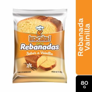 Cake En Rebanadas Sabor A Vainilla INACAKE! 80 G