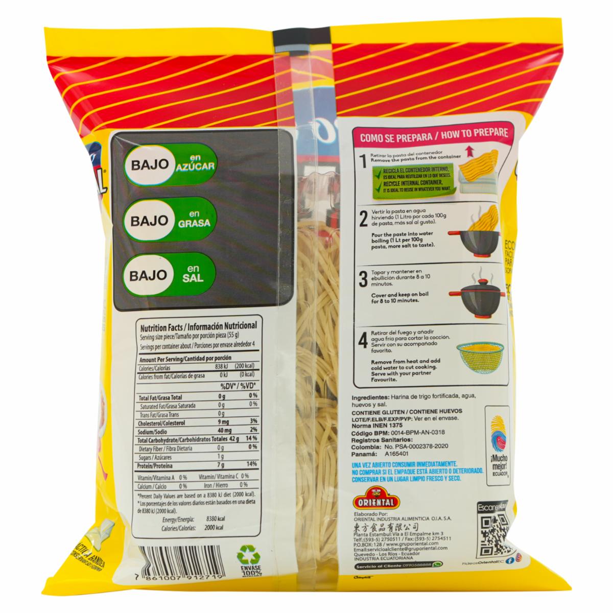 Fideo Chino Fino ORIENTAL 200 G - Image 3