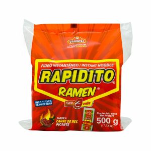Fideo Instantáneos Rapidito De Res Picante ORIENTAL 500 G