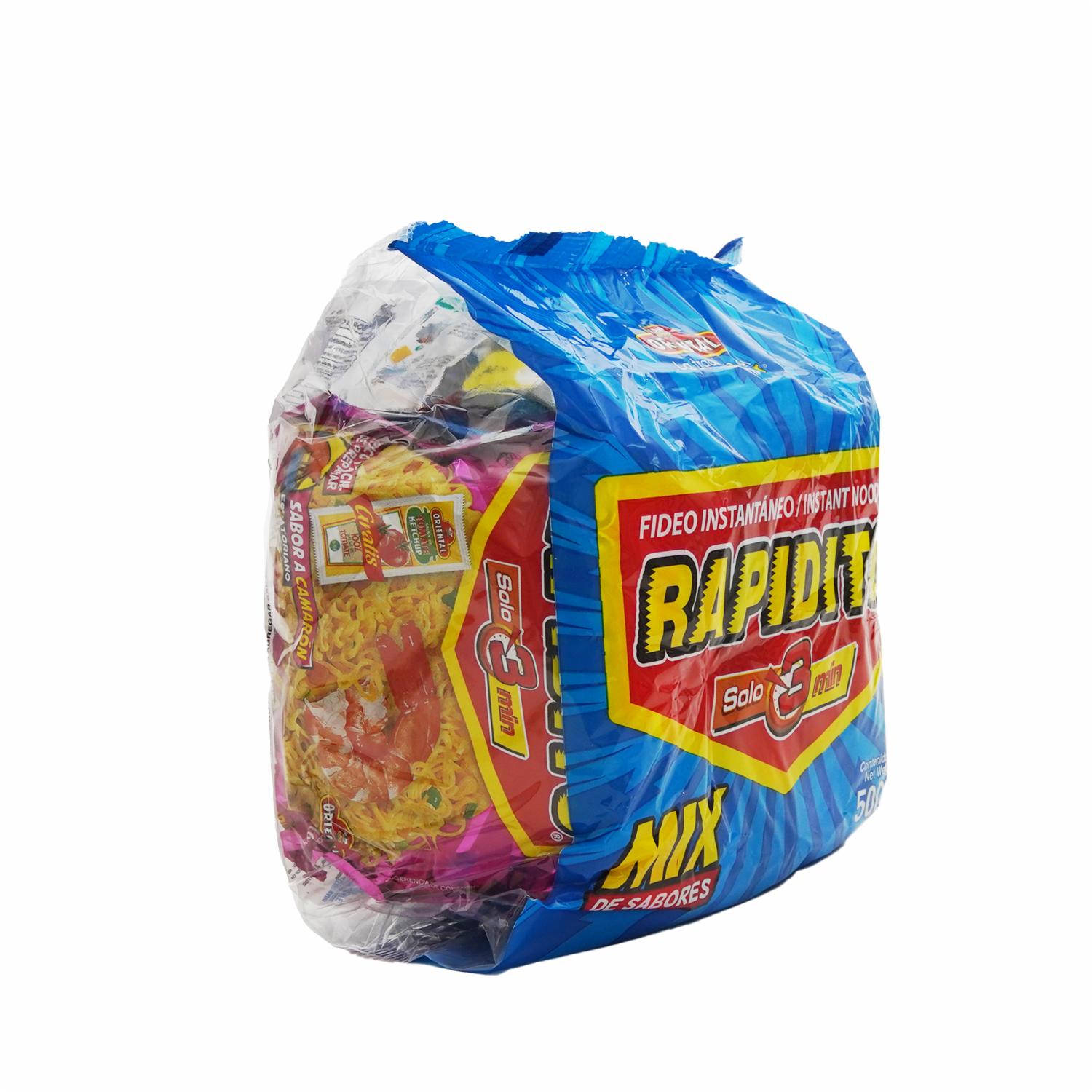Fideo Instantáneos Rapidito Mix ORIENTAL 500 G - Image 4