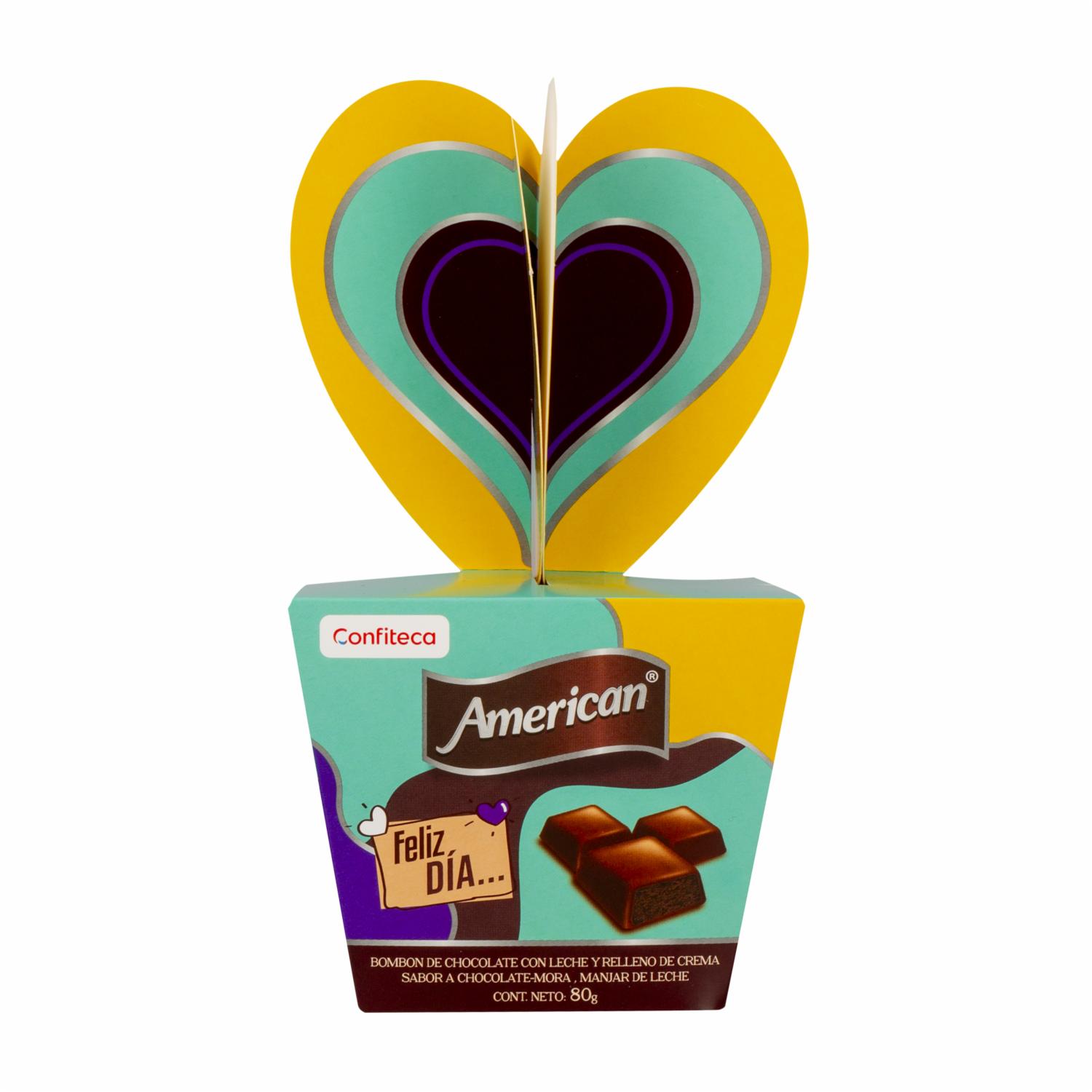 Chocolates Caja Diseño Feliz Dia AMERICAN 80 G