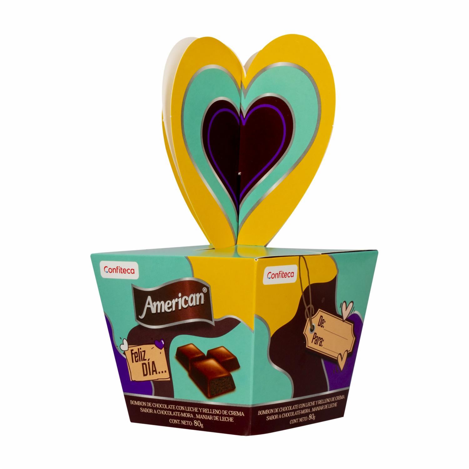 Chocolates Caja Diseño Feliz Dia AMERICAN 80 G - Image 4
