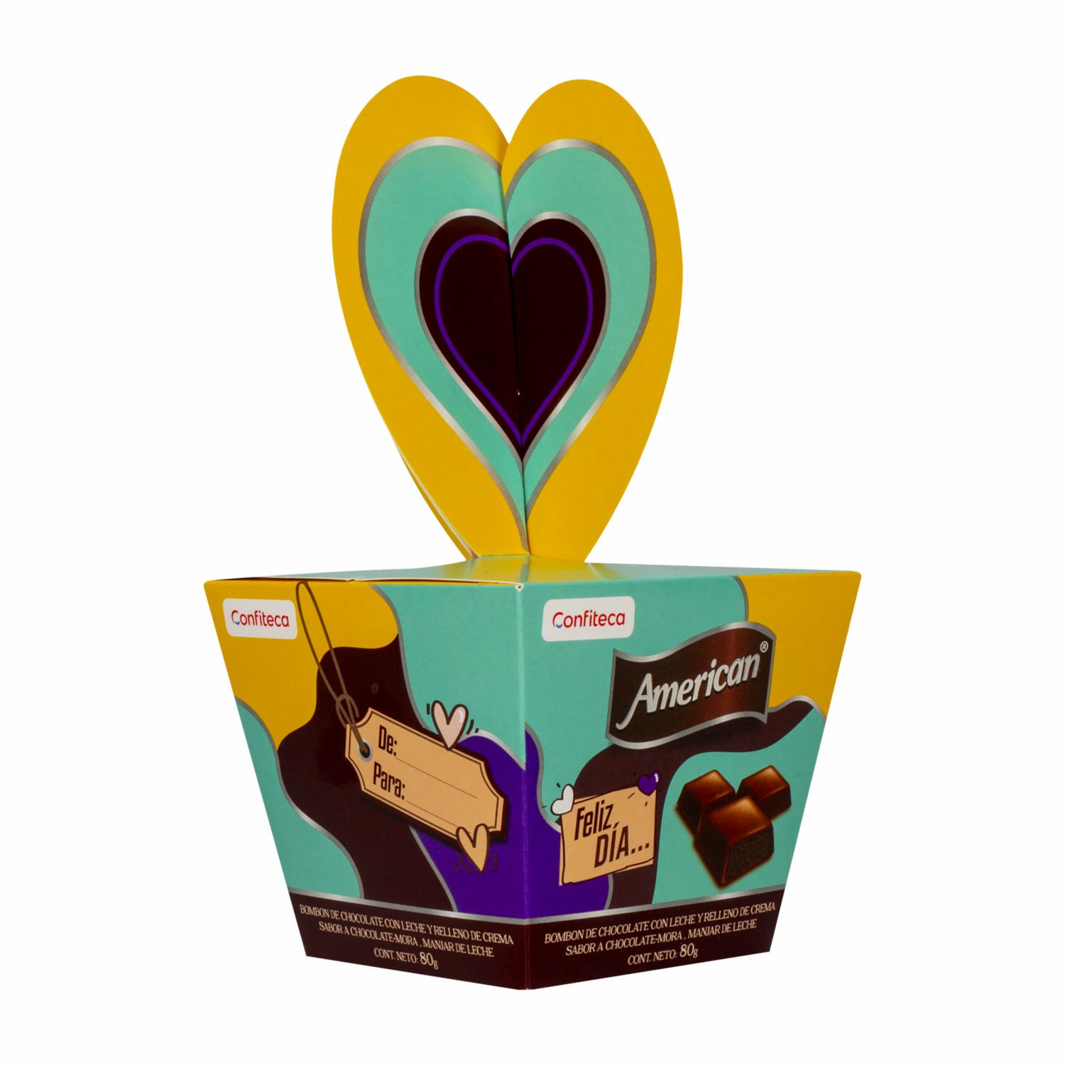 Chocolates Caja Diseño Feliz Dia AMERICAN 80 G - Image 5