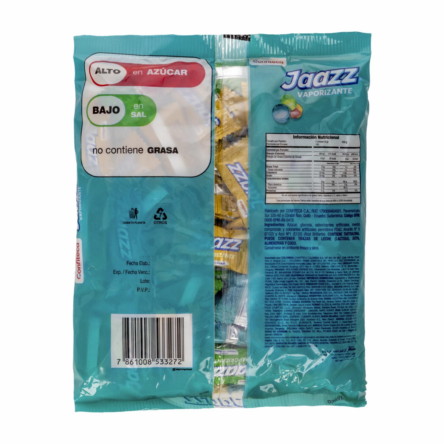 Caramelo Vaporizante Mentolado JAAZZ 300 G - Image 3