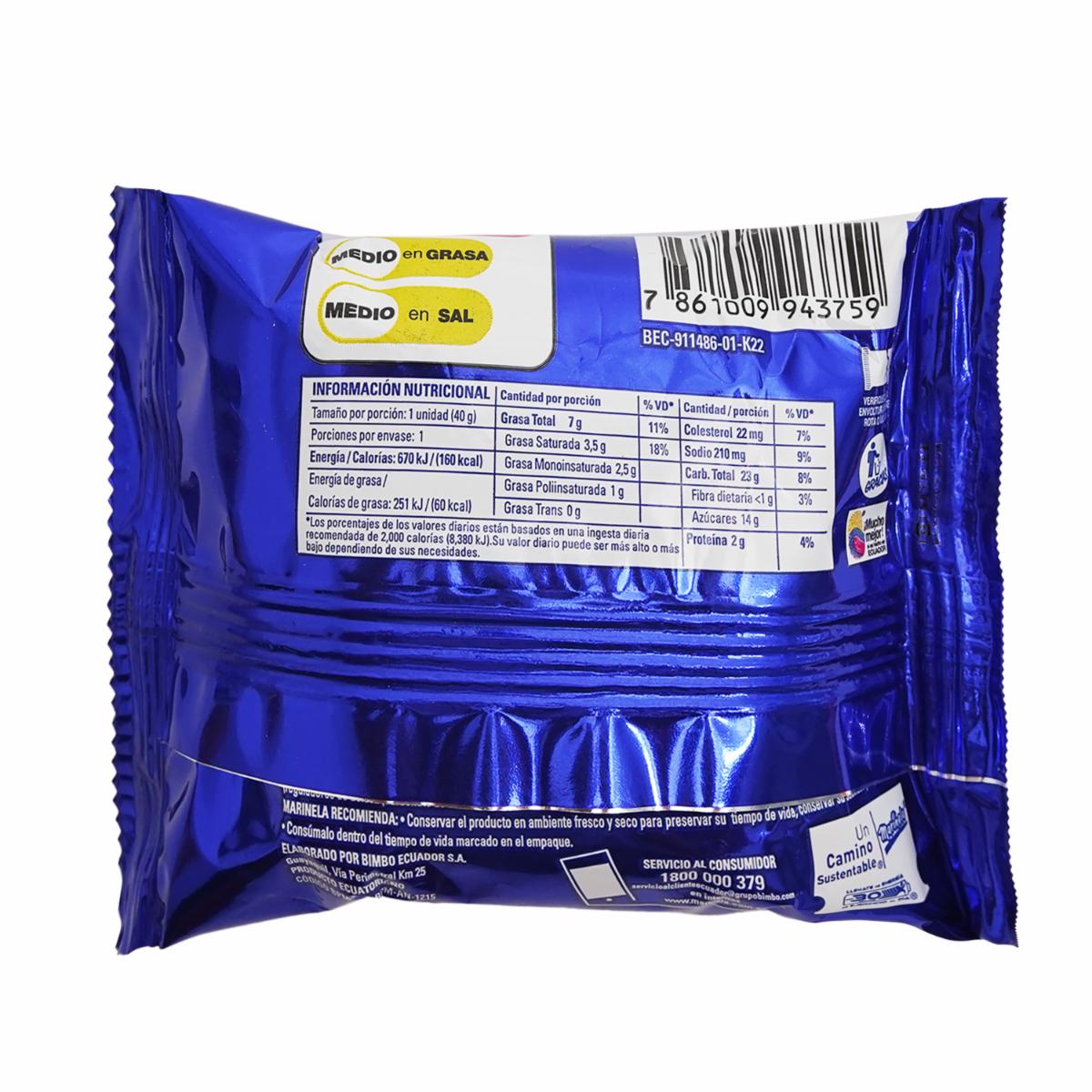 Biri Biri Pastelito De Chocolate MARINELA 40 G - Image 4