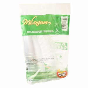 Copa Diseño Flauta PLASTIUTIL 12 Unidades