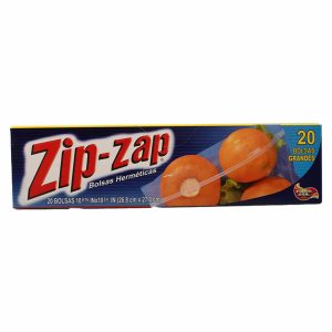 Bolsas De Cierre Grandes ZIP-ZAP 20 Unidades