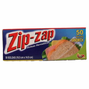 Bolsas De Cierre Para Sánduche ZIP-ZAP 50 Uds