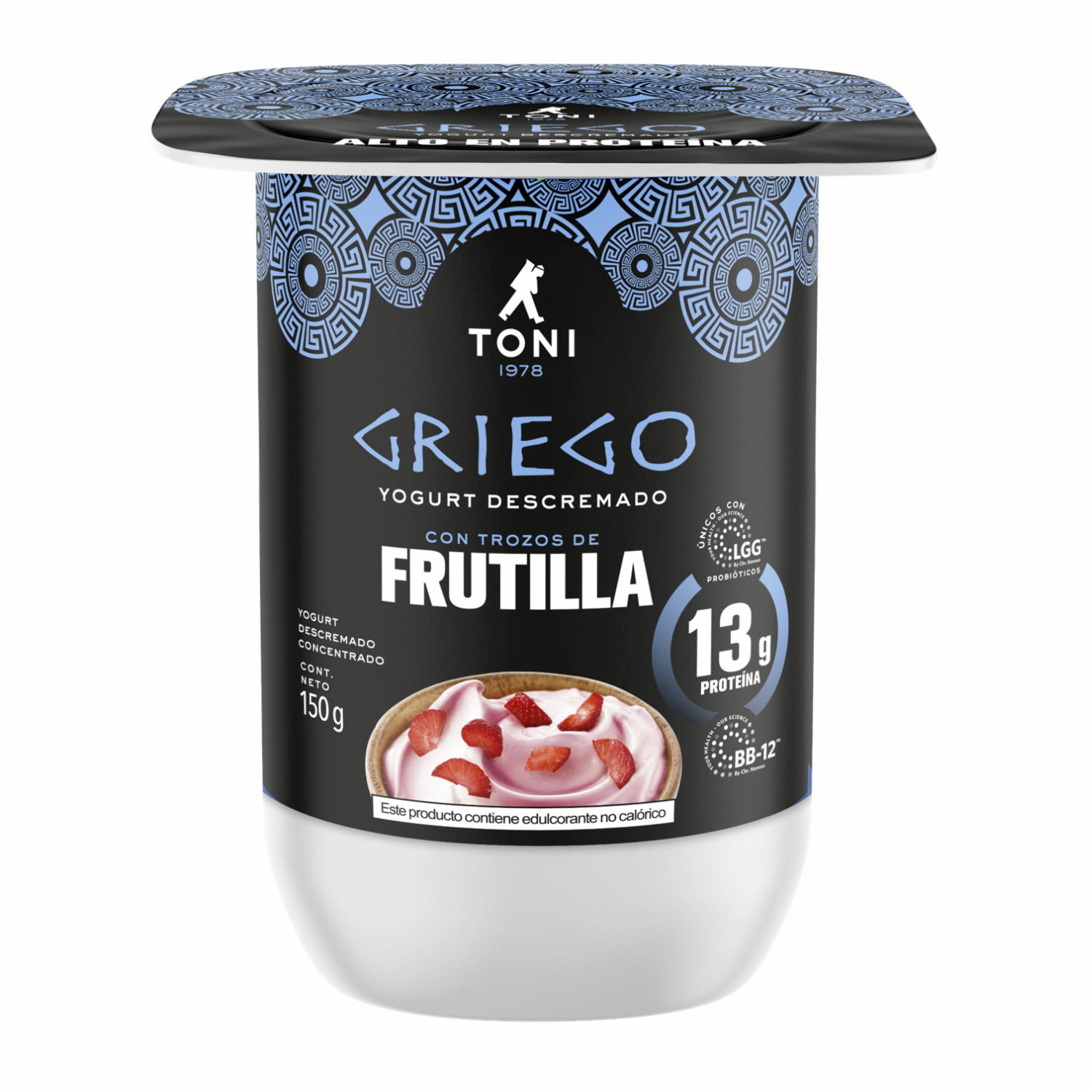 Yogurt Griego Trozos De Frutilla TONI 150 G