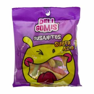 Gomitas Gusanos Ácidos DELIGOMIS 80 G
