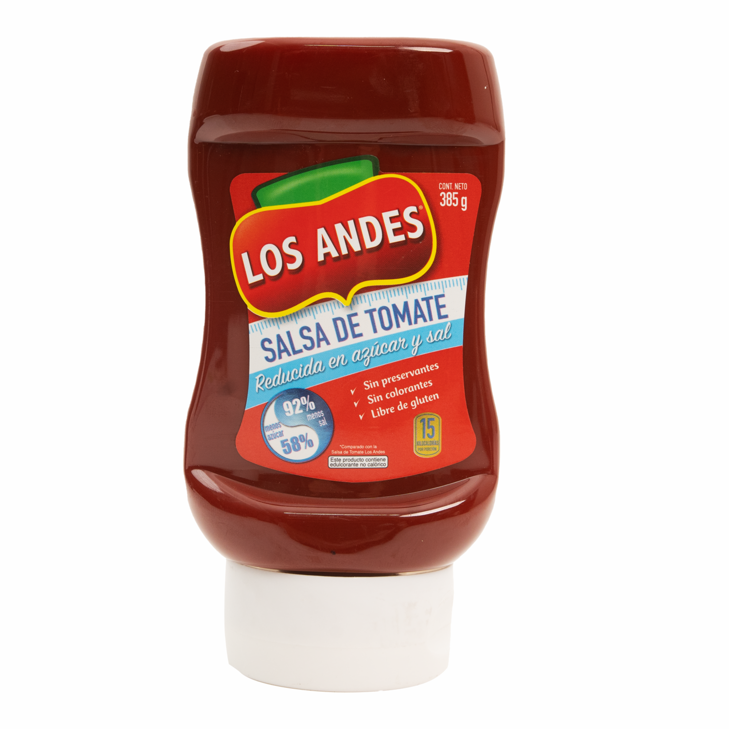 Salsa De Tomate Reducida En Azúcar LOS ANDES 385 G - Image 2